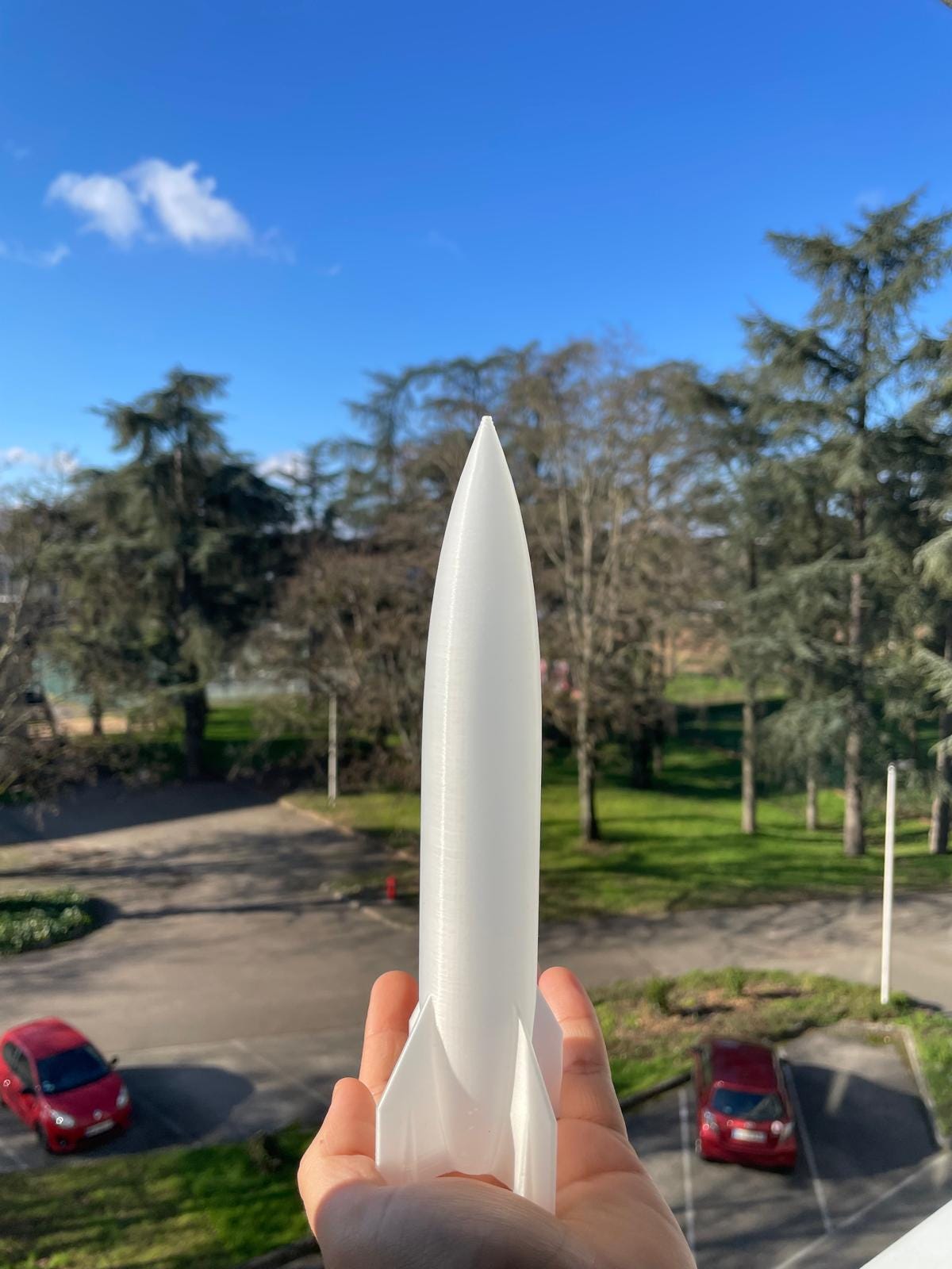 3D Rocket scaled model | Space decoration | Desk decoration | Toy gift | Rocket