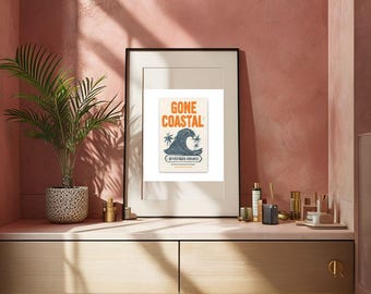 Lienzo mate con ambiente costero, decoración de casas de playa, arte mural con temática costera, impresiones en lienzo con temática oceánica, decoración de estilo náutico, arte playero