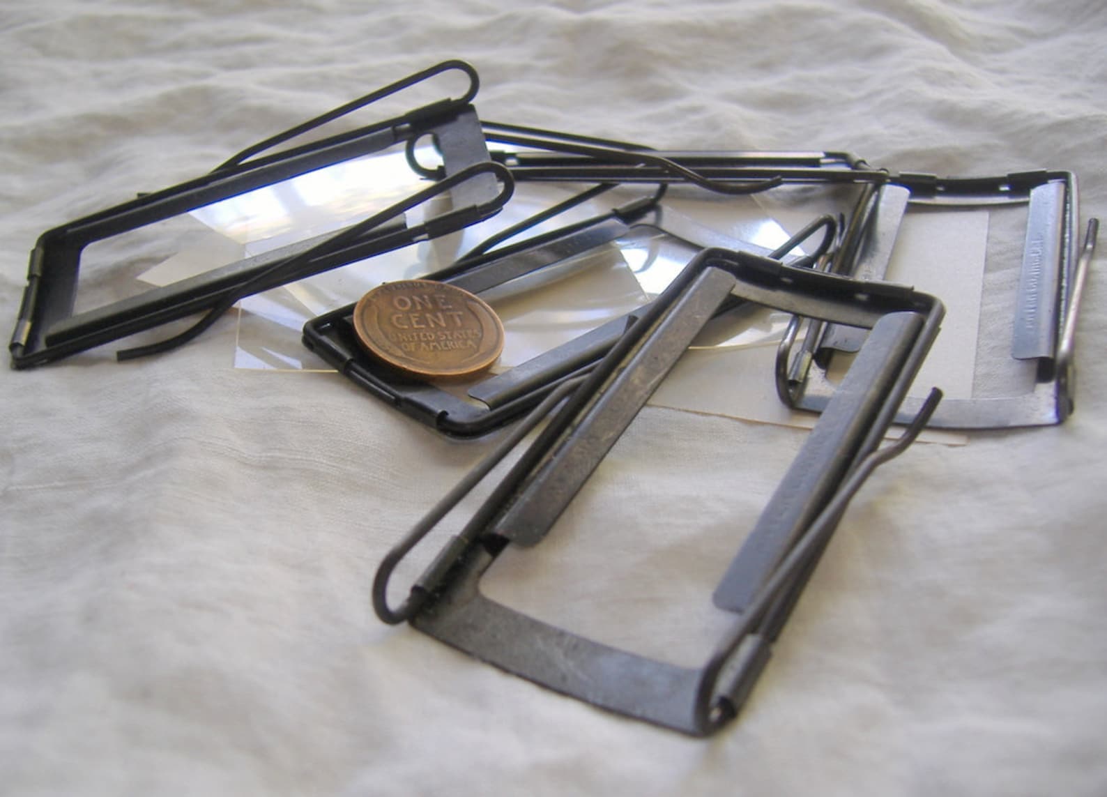 Vintage Spring Lock METAL LABEL HOLDER . . . for Binder Etsy