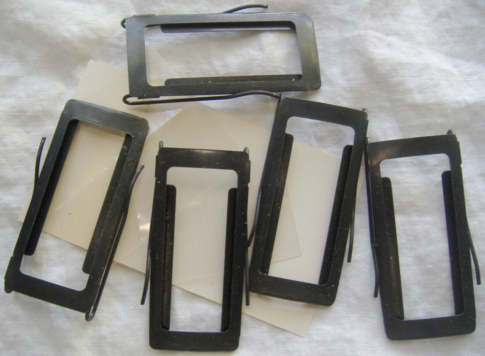 Vintage Spring Lock METAL LABEL HOLDER . . . for Binder Etsy