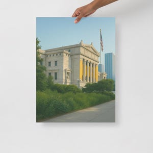 Field Museum Chicago Print | Historic Architecture Wall Art | Classical Landmark Decor | Urban Museum Photo Poster