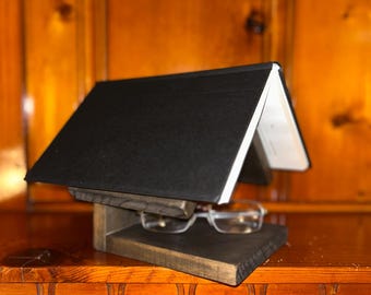 Wood Book Valet – Handmade Wooden Reading Stand & Page Holder