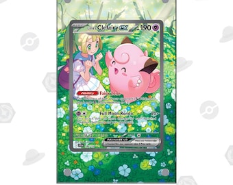 Lillie's Clefairy ex 184/159 - Pokémon Extended Artwork Display Case
