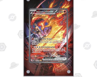 Team Rocket's Moltres ex 229/182 - Pokémon Extended Artwork Display Case