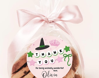 Wicked Themed Gift Favor Bag Tags, Good Witch or Bad Witch, Halloween Themed Birthday Party Favors, Defying Gravity, Wicked Birthday  REF010