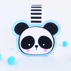 Panda Treat Basket Template | Printable Panda Party Favors | Cute 1st Birthday Panda Party Gifts | Panda Party Ideas Instant Download REF015
