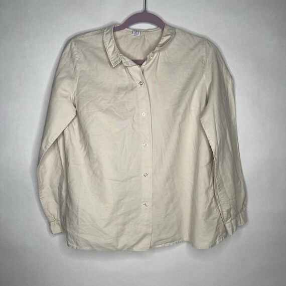 1950s Young Cosmo Cosmopolitan Button Up Shirt Smocked