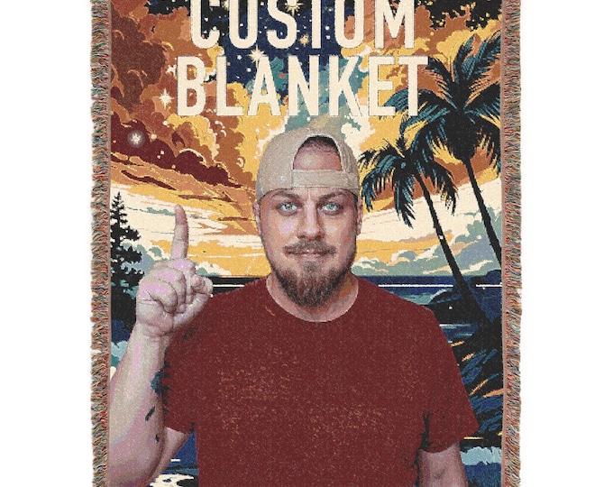 Personalized Custom Woven Blanket/Tapestry, Custom Gift, Cozy Throw, Home Decor, Unique Keepsake, Fun Housewarming Present, Heirloom