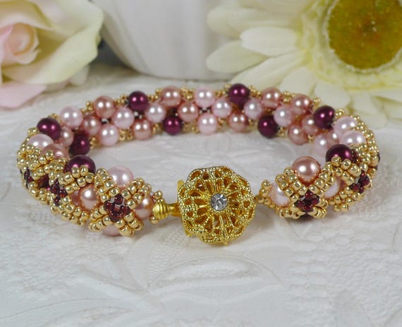 Woven cheap pearl bracelet