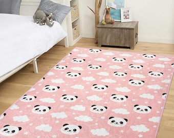 Jungle Safari Animal Rug – Soft Kids Playroom Carpet with Elephant, Lion, Giraffe – Nursery Decor for Baby Shower Gift