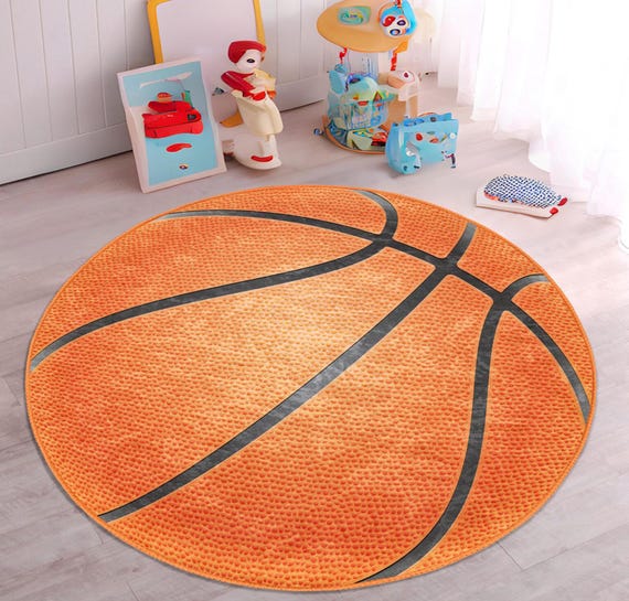 Tapis de basket-ball thème sportif 3D, tapis de salle de jeux