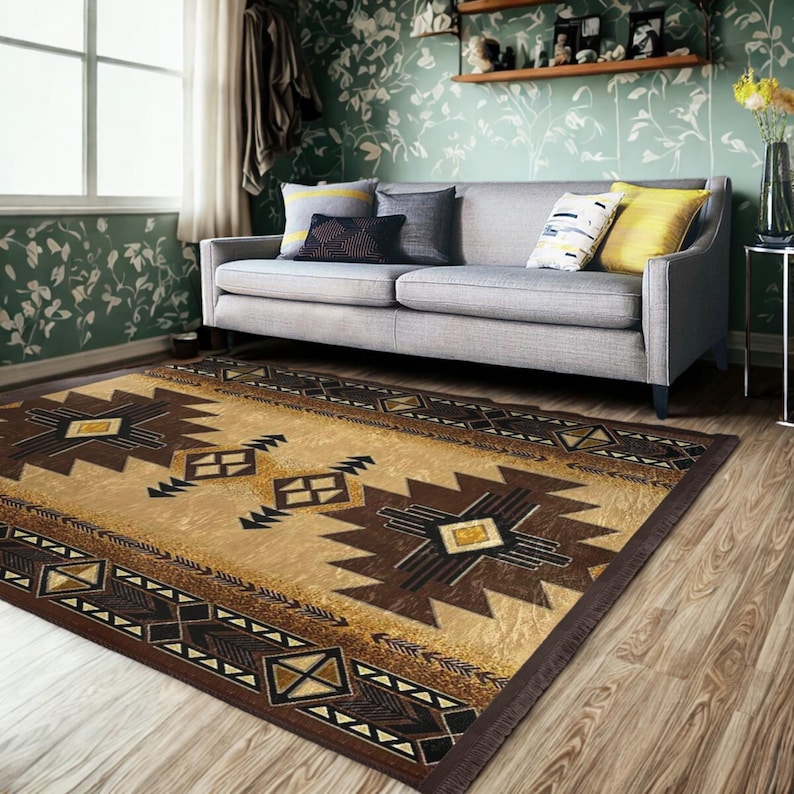 Arizona Rugs Style Southwestern Geometric Rug: Aztec Tribal Boho Decor - Etsy