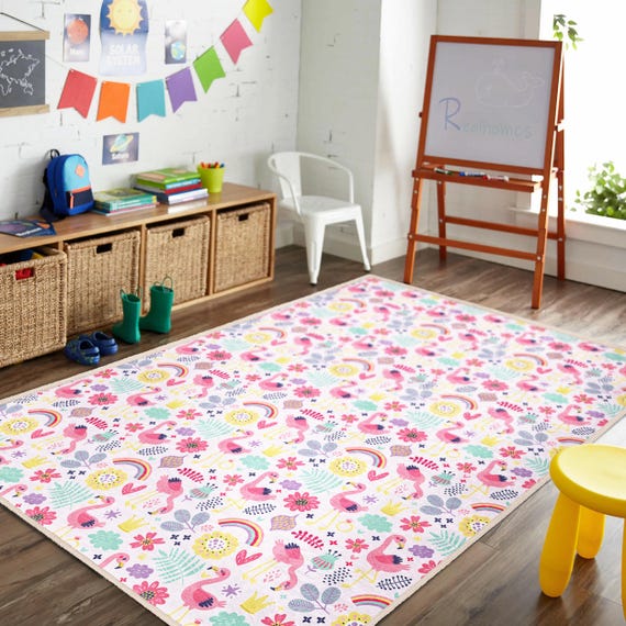 村上隆 Flower Floor Mat Rainbow Ecru beige Flower Floor Mat / Rainbow × Ecru beige Flower Floor Mat Rainbow