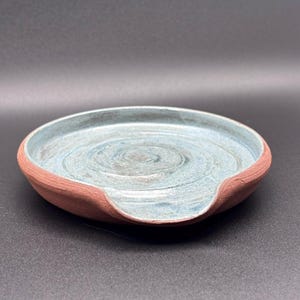 Handmade Ceramic Spoon Rest, Hand-thrown Spoon Rest, Handmade Kitchen Spoon Rest