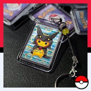 Pikachu avec poncho - Rayquazs #231/XY-P Pokemon japonais promo | PORTE-CLÉS