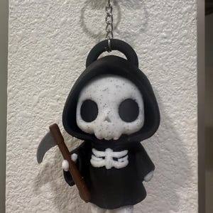 Chibi Grim Reaper Backpack Charm, Keychain