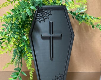 Sarg Blumenvase - 3D gedruckt - Gothic Home Décor