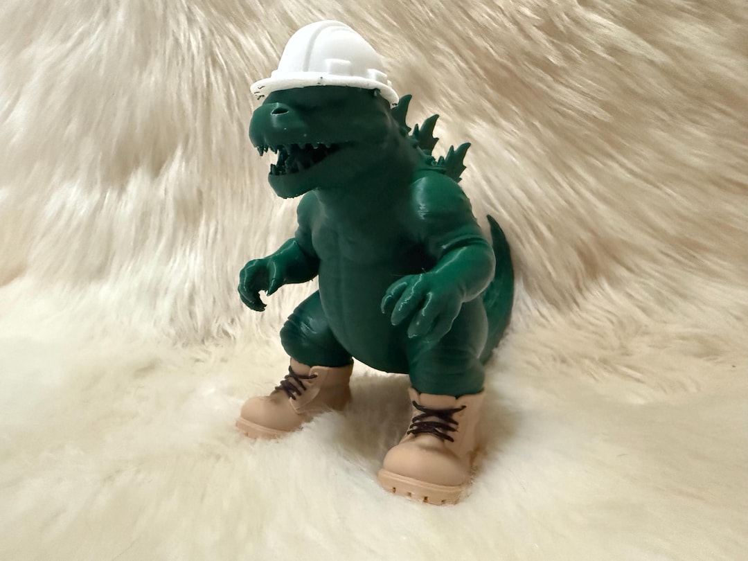 Construction Godzilla | Decor | Unique | Gifts | Kaiju - Etsy