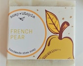 French Pear shea soap - cold process by Soap Utopia - 4 oz.