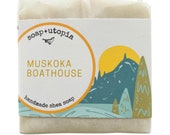 Muskoka Boathouse handmade shea soap - cold processed - 4 oz. - spiced woods