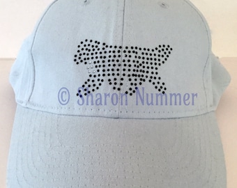 Original Newfoundland Dog Rhinestone Bling Hat Baseball Cap by S Nummer