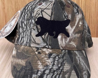 Newfoundland Dog Camouflage Cap For Outdoorsmen, Hunters, Fisherman, Dog Trainers