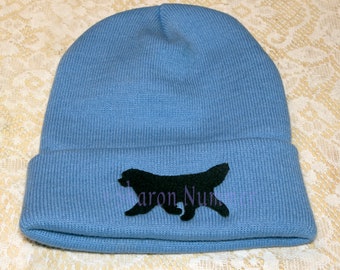 Original Newfoundland Dog Embroidered Knit Hat-Winter Hat