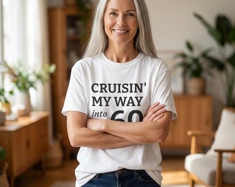 Koszulka „Cruisin' My Way into 60” | Koszulka z okazji 60. urodzin