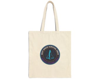 Torba z naszywką „Misja przetrwania w kosmosie” | twarda fantastyka naukowa, eksploracja, nauka dla nerdów