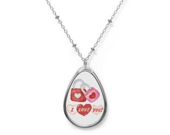 Naszyjnik z wisiorkiem owalnym | Minimalistyczny naszyjnik owalny