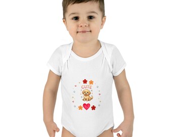 Body niemowlęce z nadrukiem w prążki dla dzieci