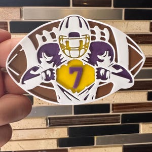 football, football player, football number, bogg bag accessories , charms, bits, sports , bogg bag jibbitz, athlete charms, bogg bag