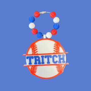 Baseball, Baseball Bogg Bag, Baseball mit Namen, Schlüsselanhänger, Taschenanhänger