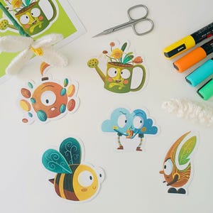 Lot of stickers, personalized stickers
