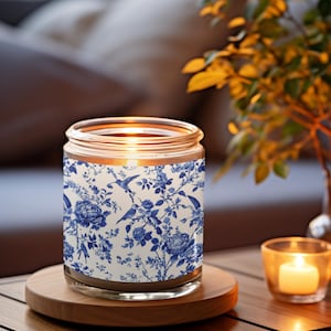 Chinoiserie Soy Candle, Apple Harvest Scented, Home Decor, Gift for Her, Fall Candle, Housewarming Gift, Christmas Gift