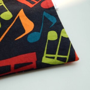 Musical Notes Sandwich Bag/Reusable Sandwich Bag image 3