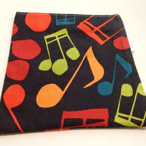 Musical Notes Sandwich Bag/Reusable Sandwich Bag image 2