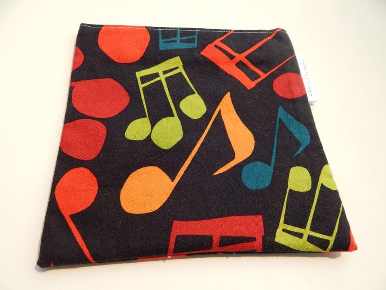 Musical Notes Sandwich Bag/Reusable Sandwich Bag image 2