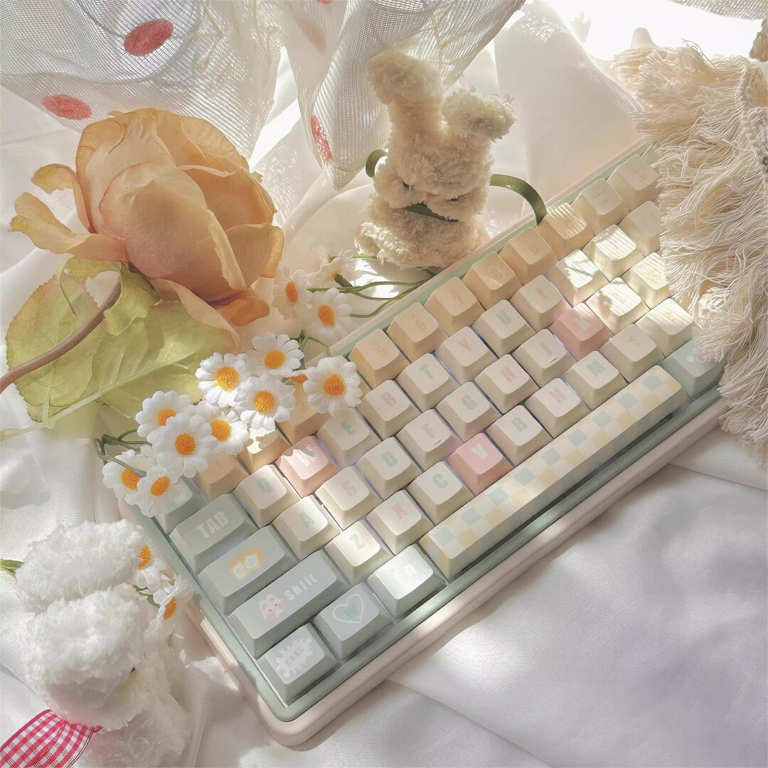 Cute Little Baking Chef Keycaps Set for Mechanical Keyboard, Bunny ...