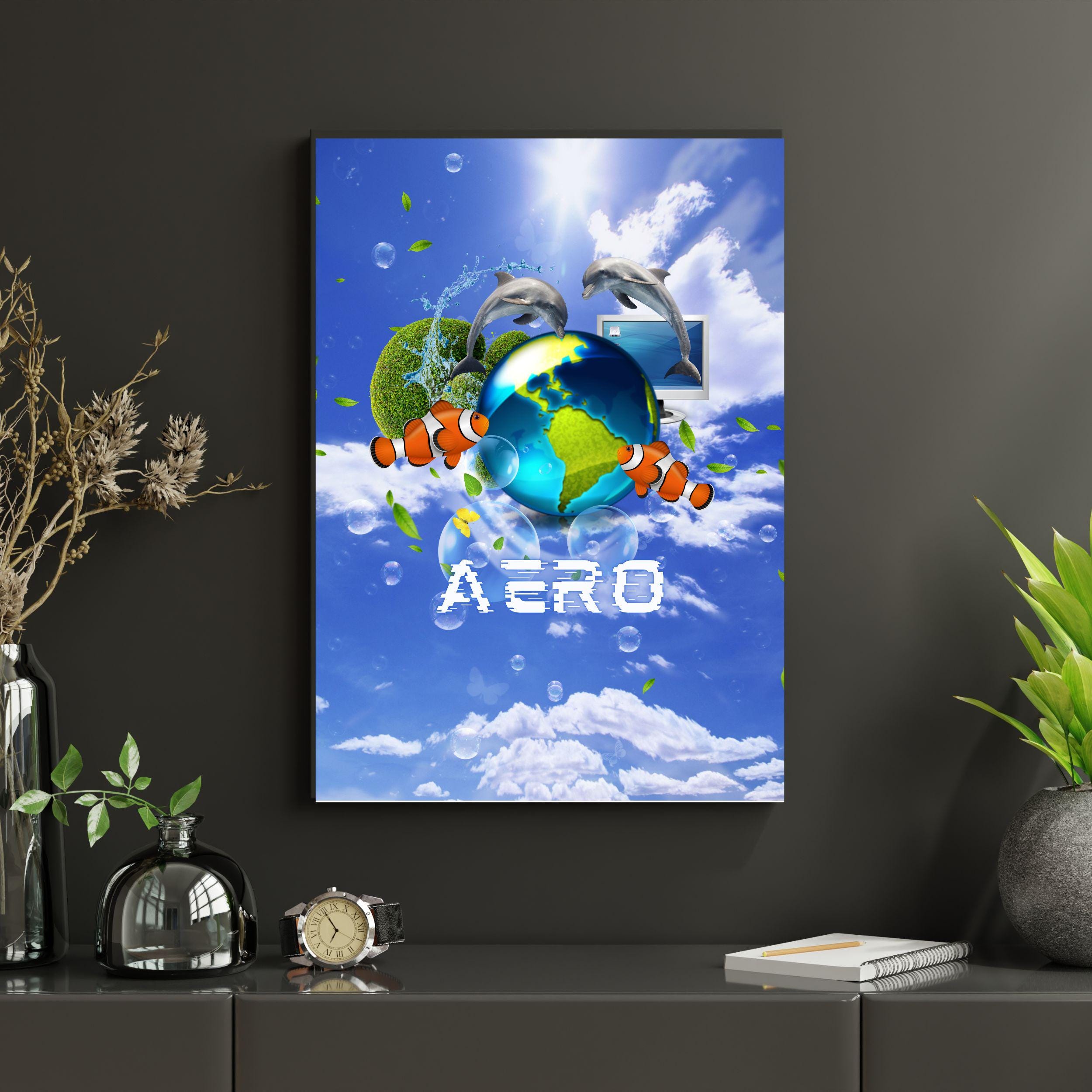 Frutiger Aero Poster Y2k Futurism Digital Download Nostalgiacore