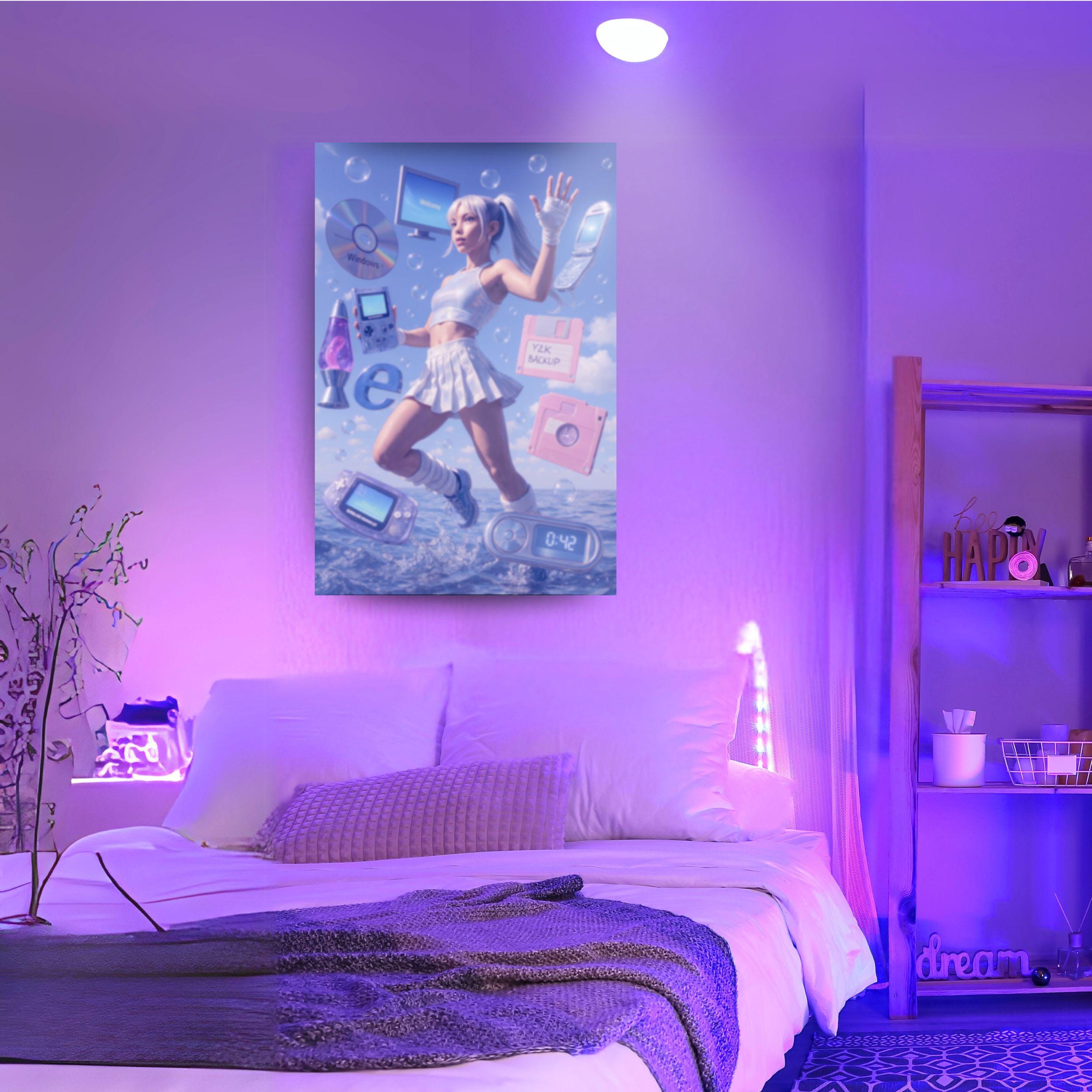 Y2K Poster Wall | Y2K Retro Digital Poster | Cybercore Wall Art | 2000s ...