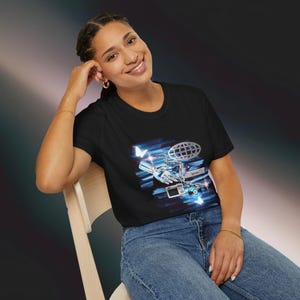 2000s Clothing Cybercore Graphic T-Shirt | Techwear Alternative Top | Webcore Cybergoth Shirt | Y2K Style Alt Clothing | 2000s Tech Inspired image 9