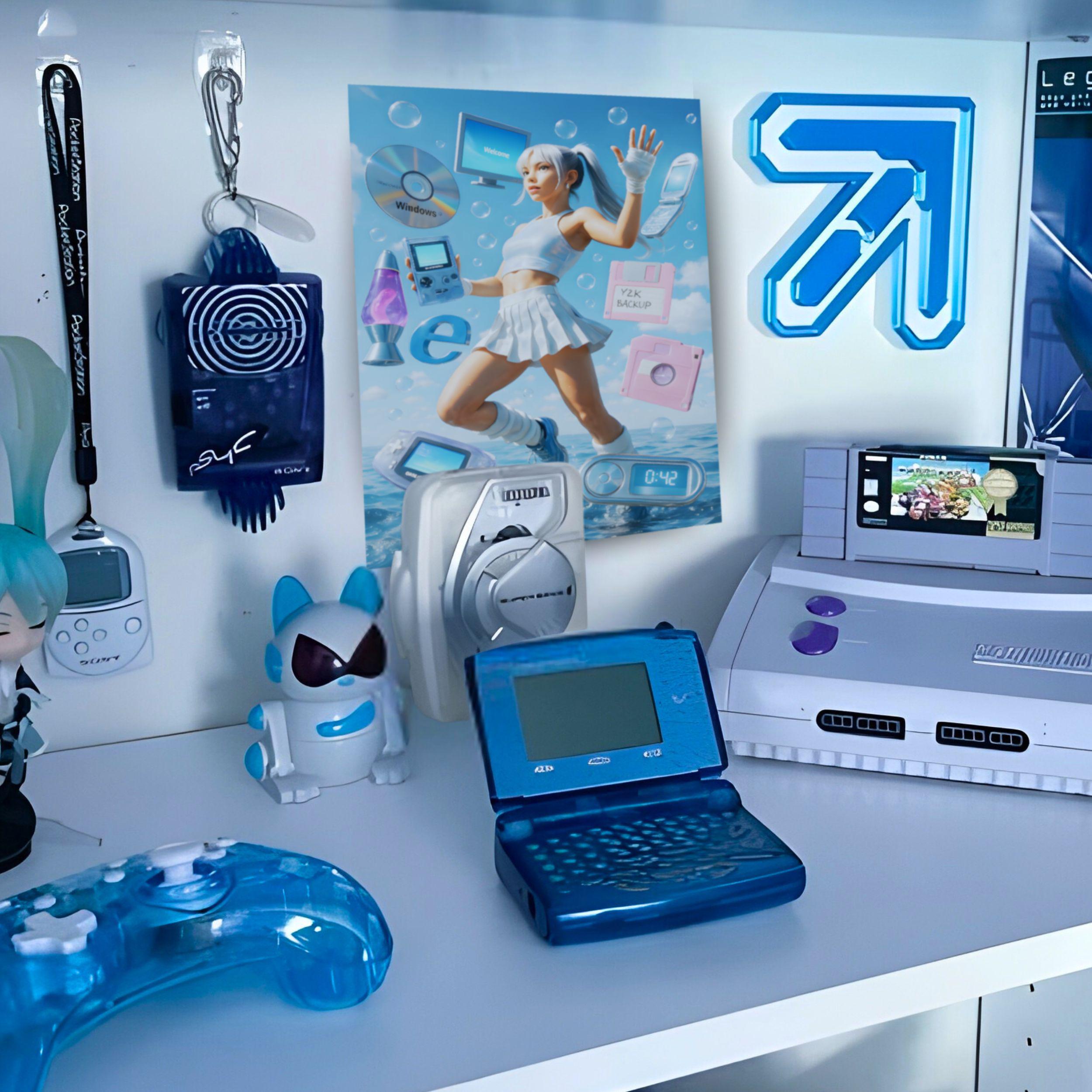 Y2K Poster Wall | Y2K Retro Digital Poster | Cybercore Wall Art | 2000s ...