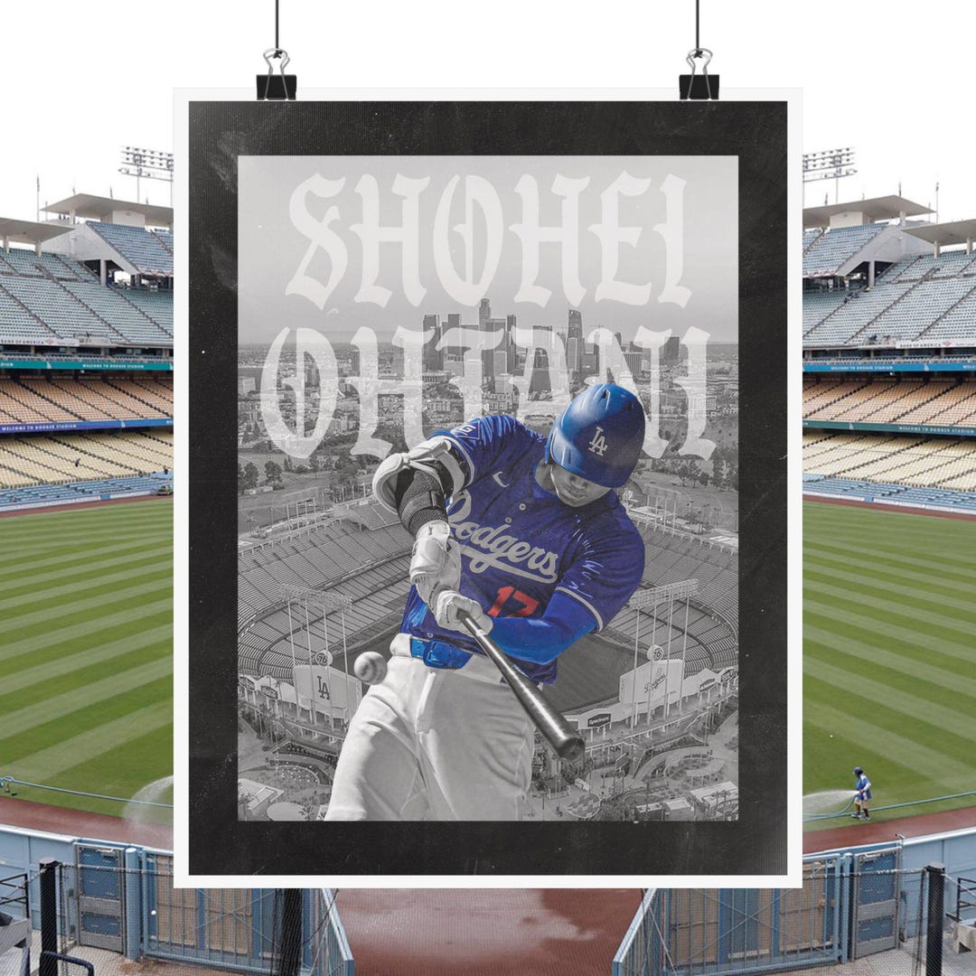 Los Angeles Dodgers Shohei Ohtani Graphic Poster, Dodgers Artwork — free download