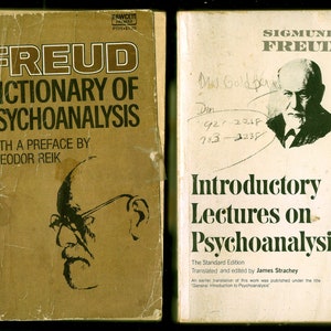 SIGMUND FREUD Introductory Lectures on Psychoanalysis 1977by James Strachey, FREUD Dictionary of Psychoanalysis 1958 by Theodor Reik