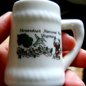 Tasse souvenir du parc national de Shenandoah en Virginie, tasse de Noël en porcelaine, cadeau de Shenandoah, cadeau du parc national en Virginie, souvenir de voyage en Virginie