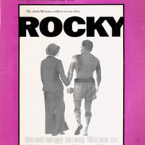 Silvester Stallone &quot;Rocky&quot; Gonna Fly Now Theme from &quot;Rocky&quot; Motion Picture, Made in USA 1977 Music Sheet Digital printable PDF