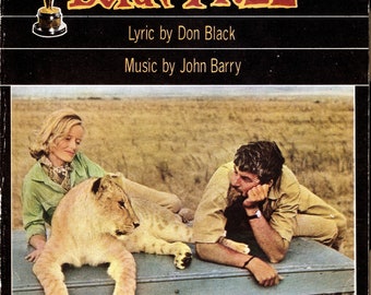 BORN FREE Vocal 1967 Lyric by Don Black Music by John Barry Digital Download Music Sheet