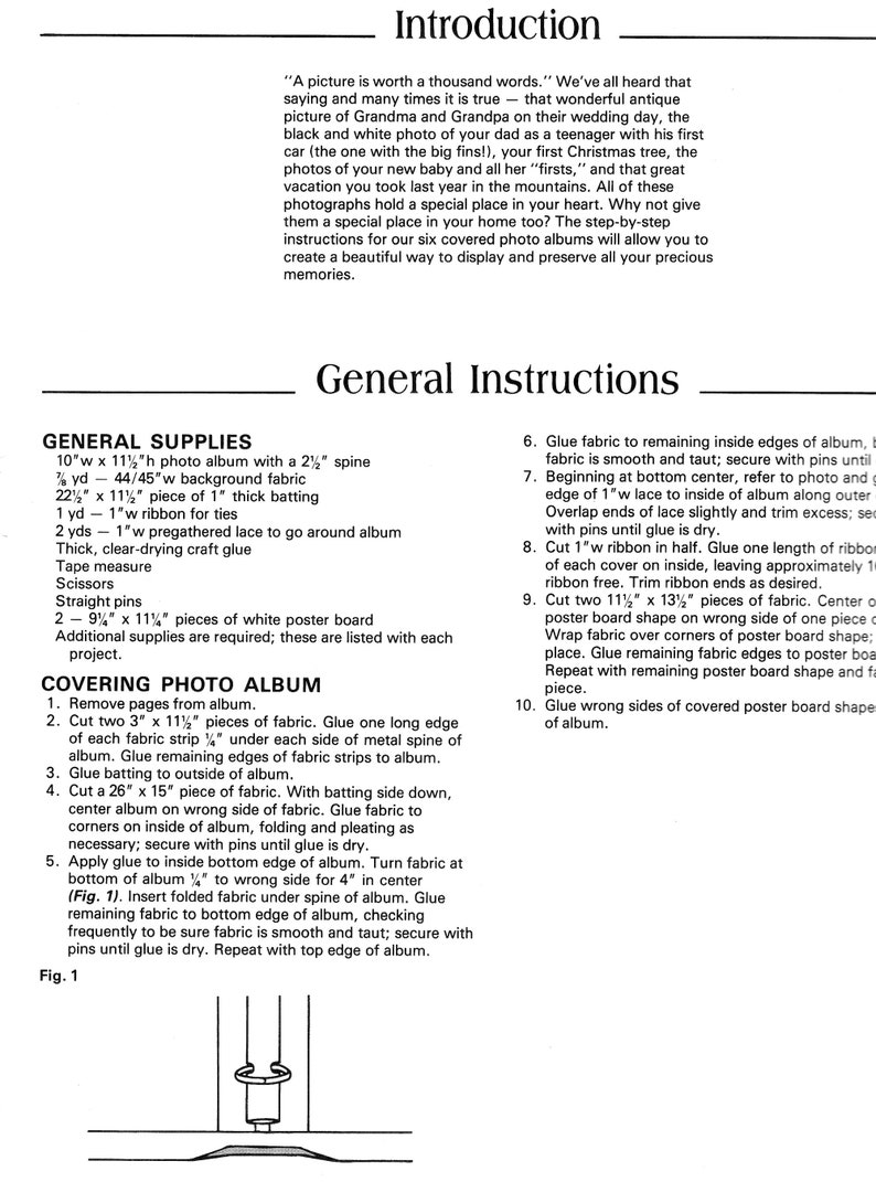 Keepsake Albums Photo Albums Covers to Make Instructions Etsy