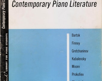 Contemporary Piano Literature Digital PDF Book 4, 1957 Frances Clark Library for Piano Students Printable